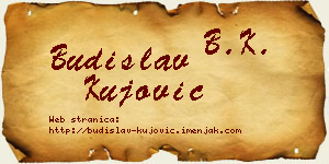 Budislav Kujović vizit kartica